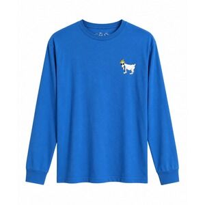 GOAT USA Big GOAT Long Sleeve T-Shirt Blue Men's Large